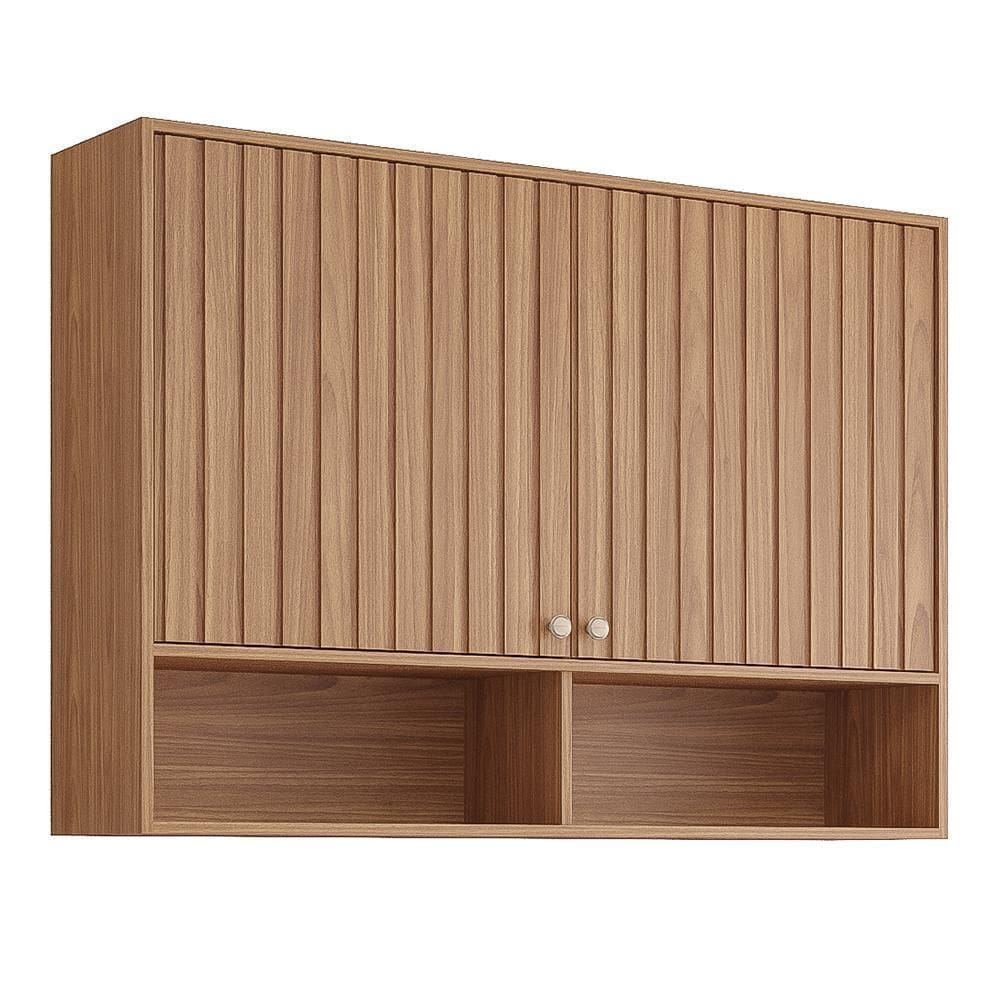 Armário Aéreo Divina 120cm 2 Portas com Nichos - MGM