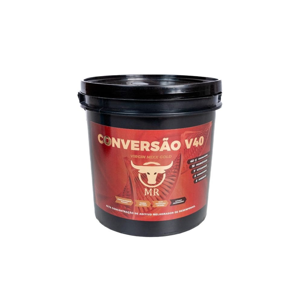 Conversão V40 Virginiamicina, 1Kg Trata 400 Bovino/Dia, 10Kg