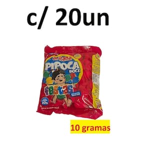 20 Unidades Mini Pipoca De 10Gr Aritana Festa São João