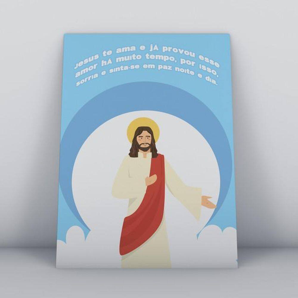 Quadros TAC Religião Cristã 011 - 20x30cm - MDF - Colorido