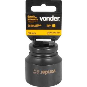 Soquete Sextavado De Impacto Enc 3/4 38Mm Aço Cromo Vonder