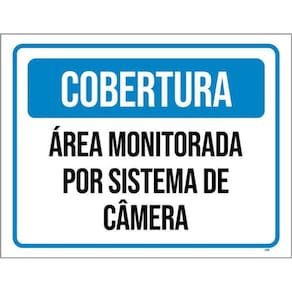 Kit 3 Placas Cobertura Monitorada Sistema Câmera 36X46