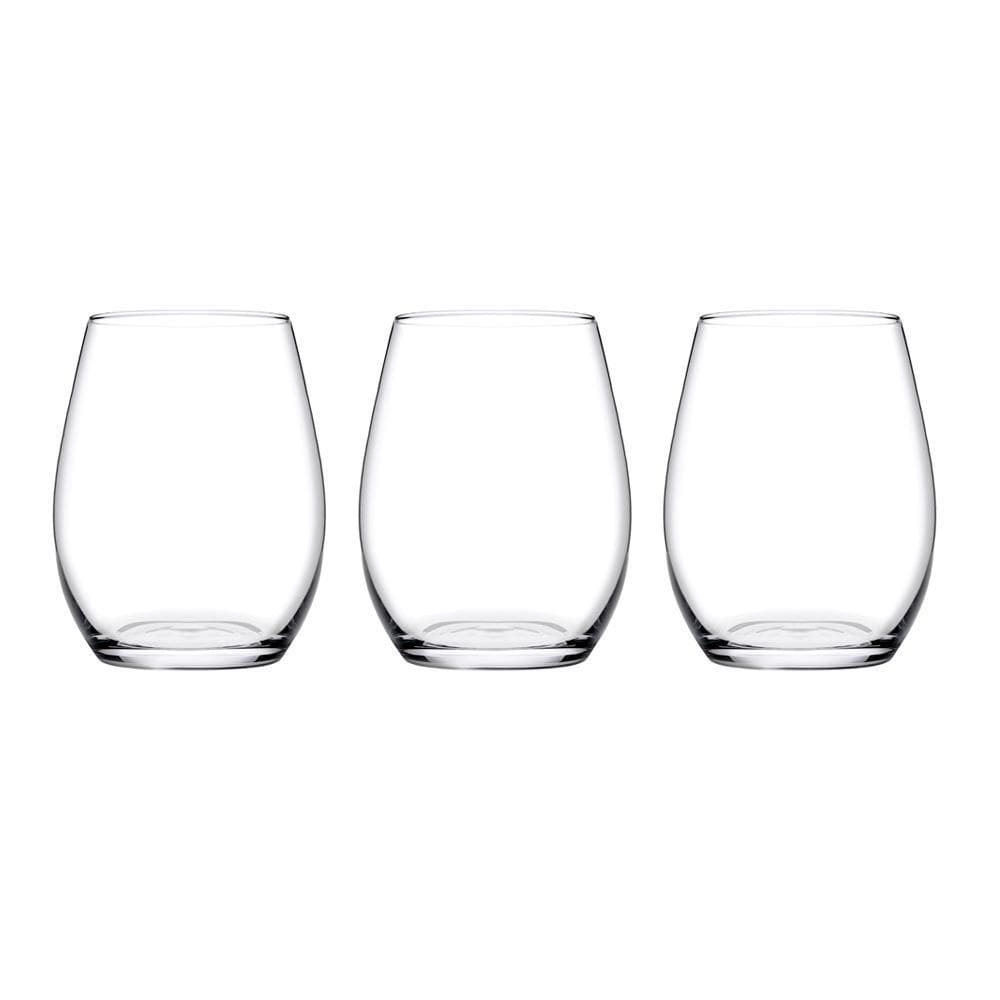 Conjunto 3 Copos Baixo Vidro 440Ml Lira Class Home