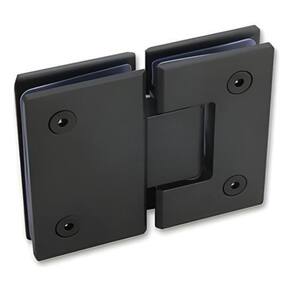 Dobradiça Inox 180 1010 Porta E Box Vidro/Vidro Preta - 2Un
