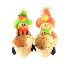 Decoração Junina Espantalho Sentado Com Cesto Arraia Junino