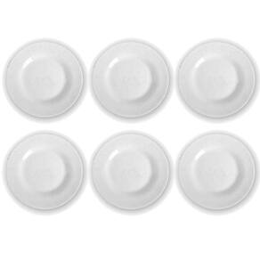 Kit 12 Prato Opaline Menu Sobremesa Redondo Duralex Vidro