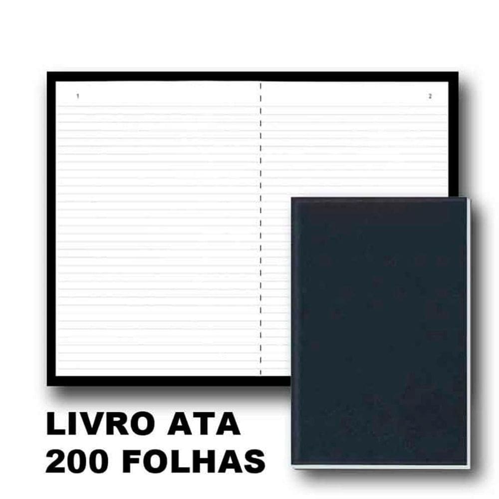 Livro Ata Encadernado Com 200 Folhas - Ref. 4557.5