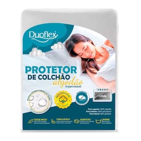 Capa Protetor De Colchão Casal Duoflex Malha Impermeável
