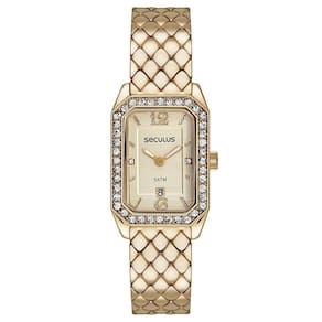 Relógio Seculus Feminino Ref: 23711Lpsvdb1 Retangular