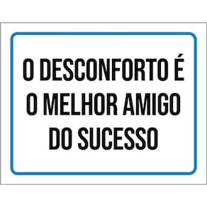 Kit 5 Placas Desconforto Melhor Amigo Sucesso 36X46