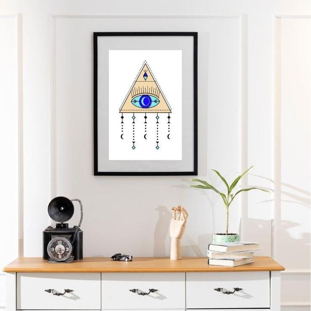 Quadro Olho Grego Móbile - 60X48Cm