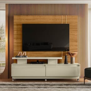 Home Theater P/tvs até 75 Pol New Apolo C/rodizio Cumaru/opala