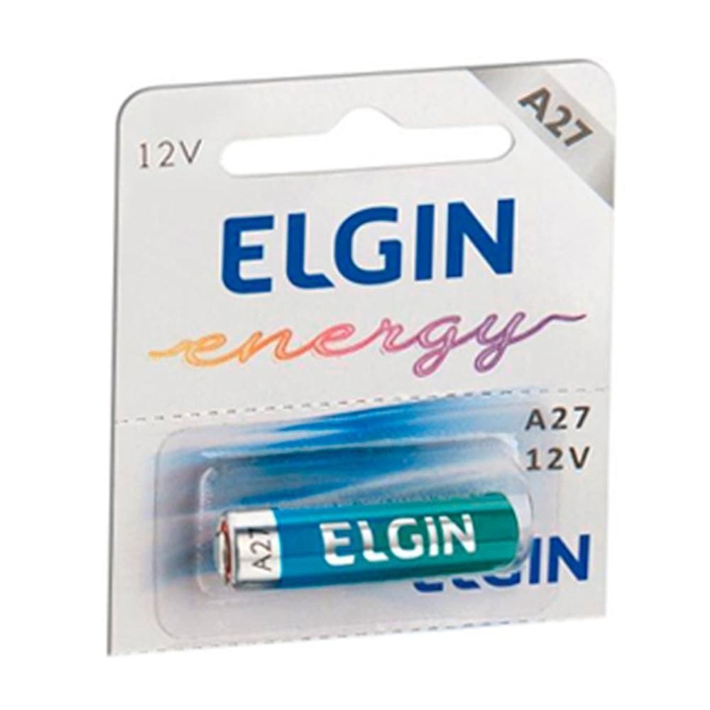 Bateria Alcalina A27 Elgin 82196 - Unidade