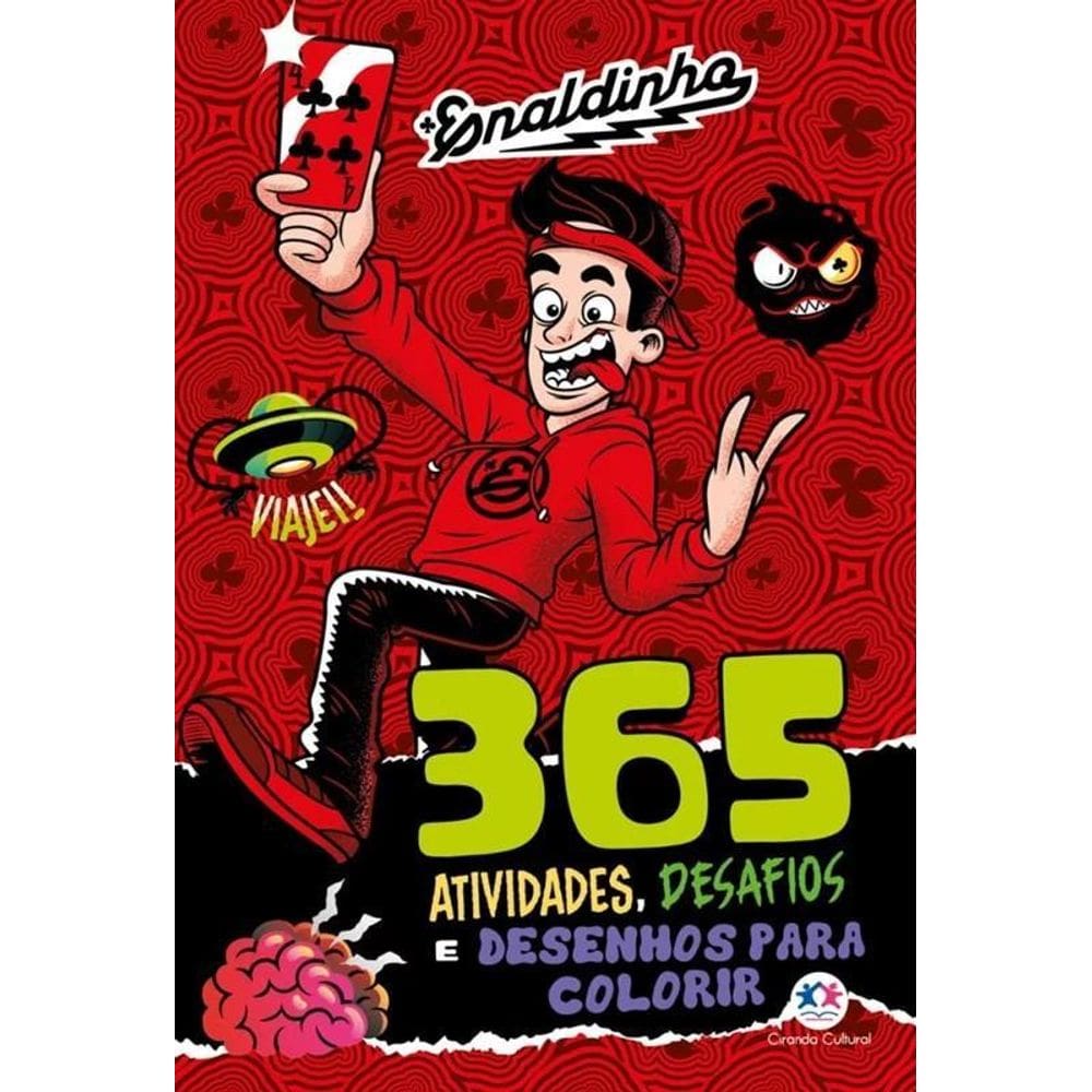 Livro: 365 Ativ., Desafios E Desenhos Colorir - Enaldinho