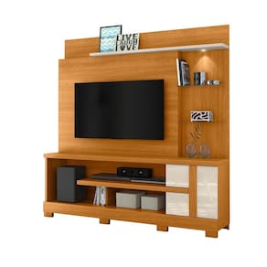 Home Theater para Tvs até 55 Polegadas com Pés Alan Cinamomo/Offwhite