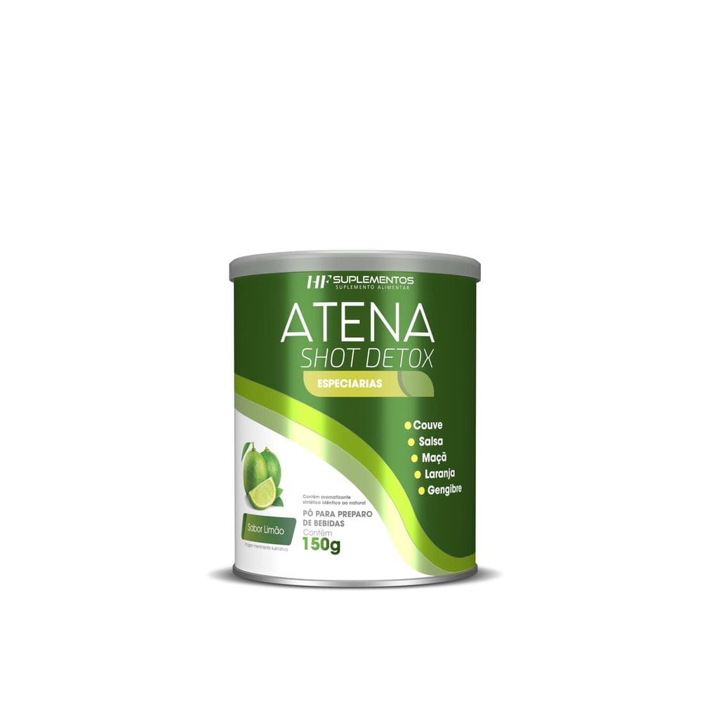 Atena Shot Detox Hf Suplementos Sabor Limão