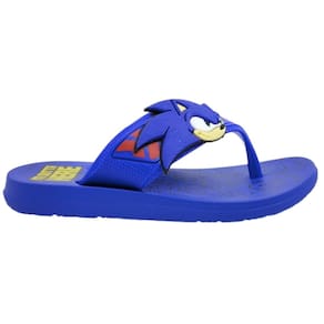 Chinelo de Dedo Infantil Menino Casual Passeio Escola Sonic Rings 23162