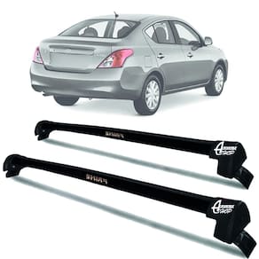Rack Teto Aluminio Prime Nissan Versa 12 até 21 Preto PR197