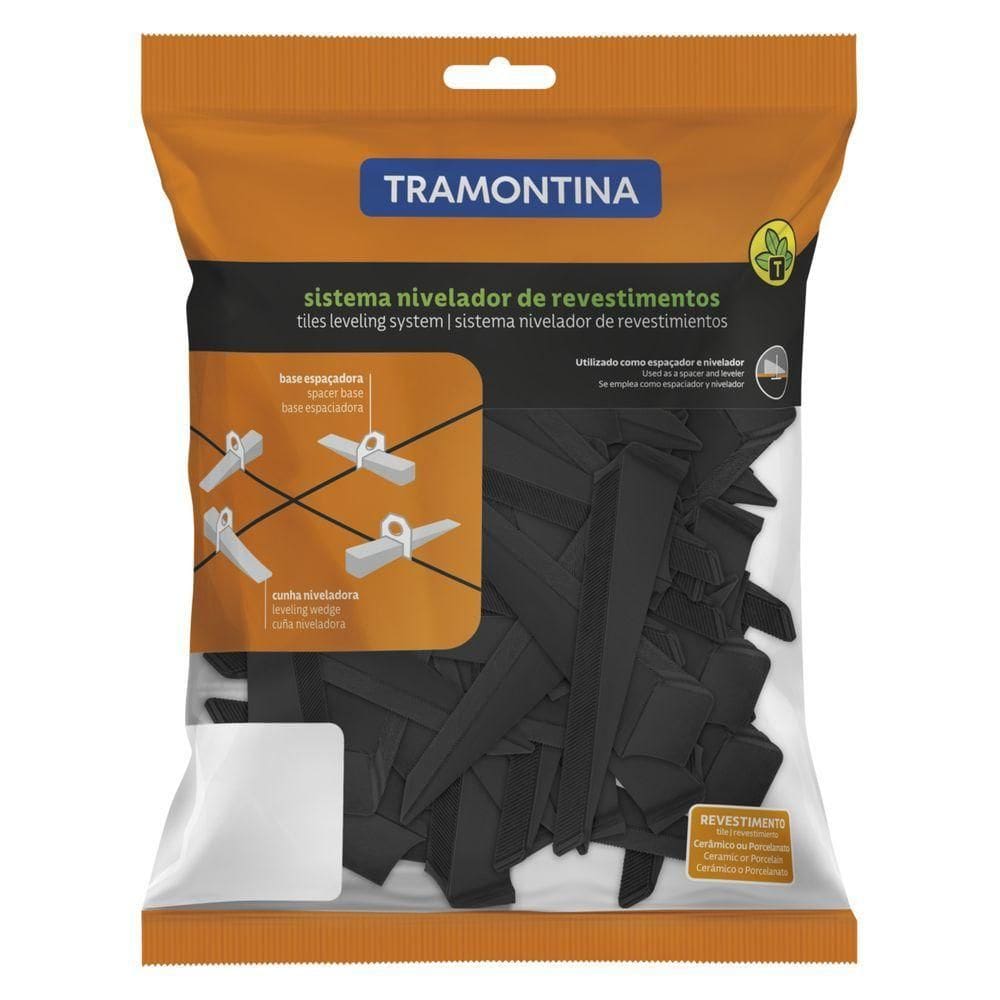 Cunha Niveladora Plástica Tramontina Estreita Eco (saco Com 50 Un.)