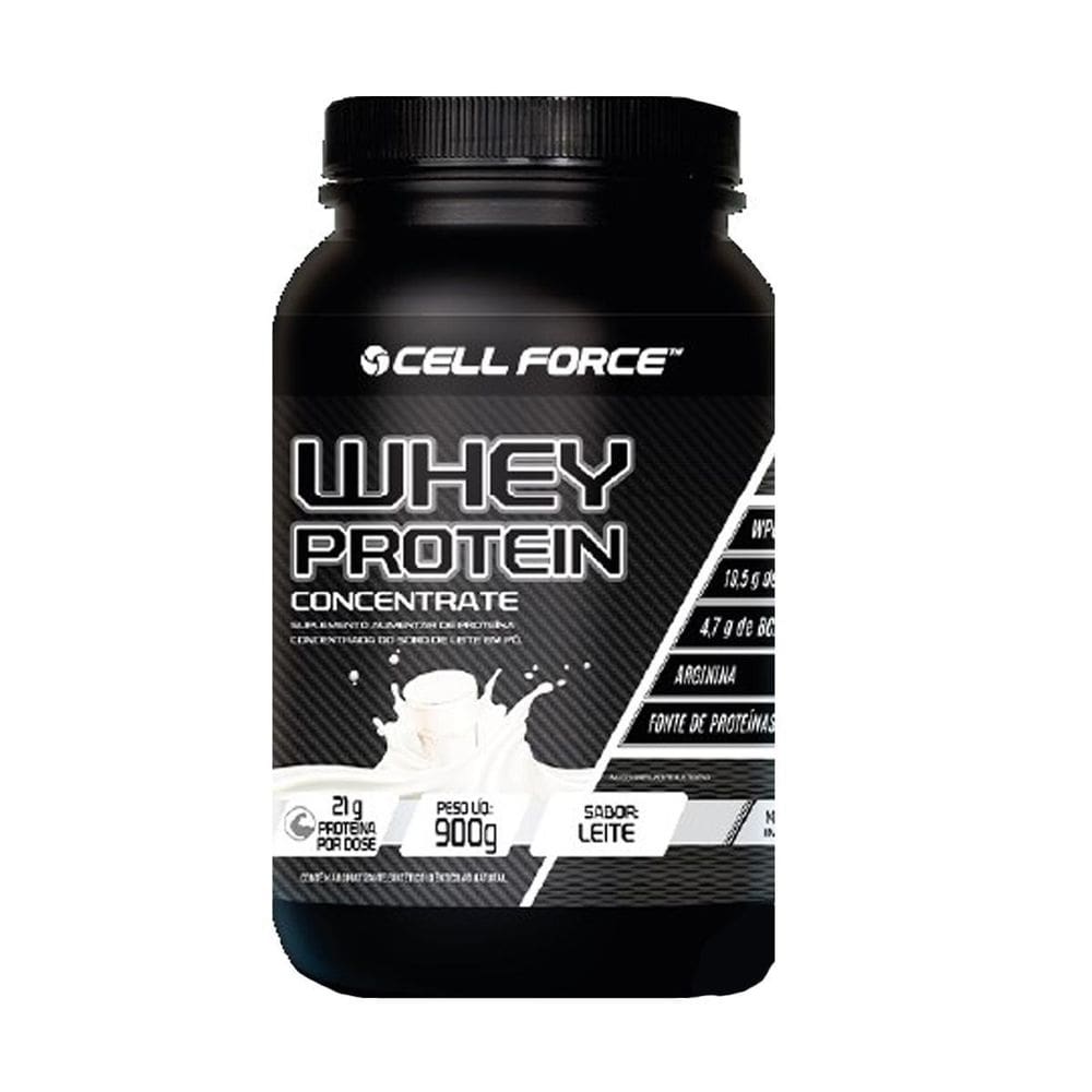 Whey Protein Concentrado Sabor Leite 900G Cell Force