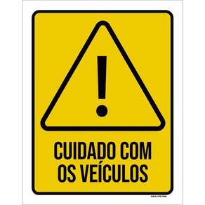 Kit 10 Placas Cuidado Com Os Veículos 36X46