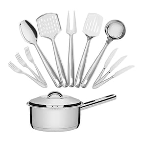 Panela Solar 1,4L Com 5 Utensílios Extrata E 48 Talheres