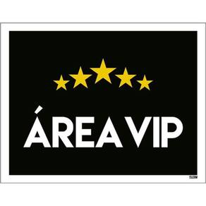 Kit 10 Placas Área Vip 36X46