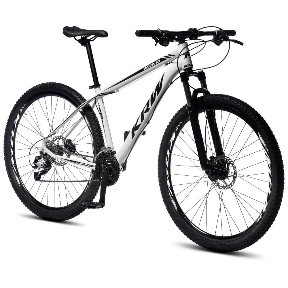 Bicicleta Aro 29 KRW Alumínio 24v Cambio Shimano Altus Freio hidráulico e Suspensão Trava Ombro S36