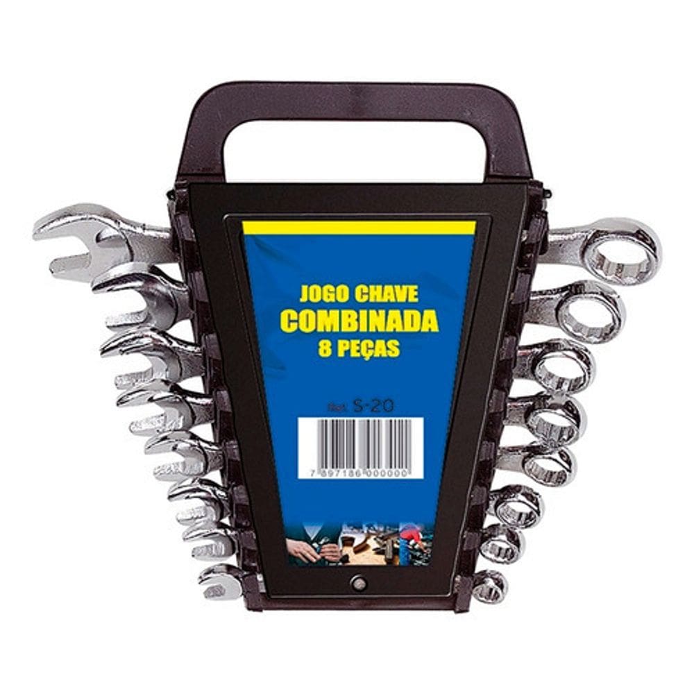 Jogo Chave Combinada 6 - 15 Mm 8 Peças