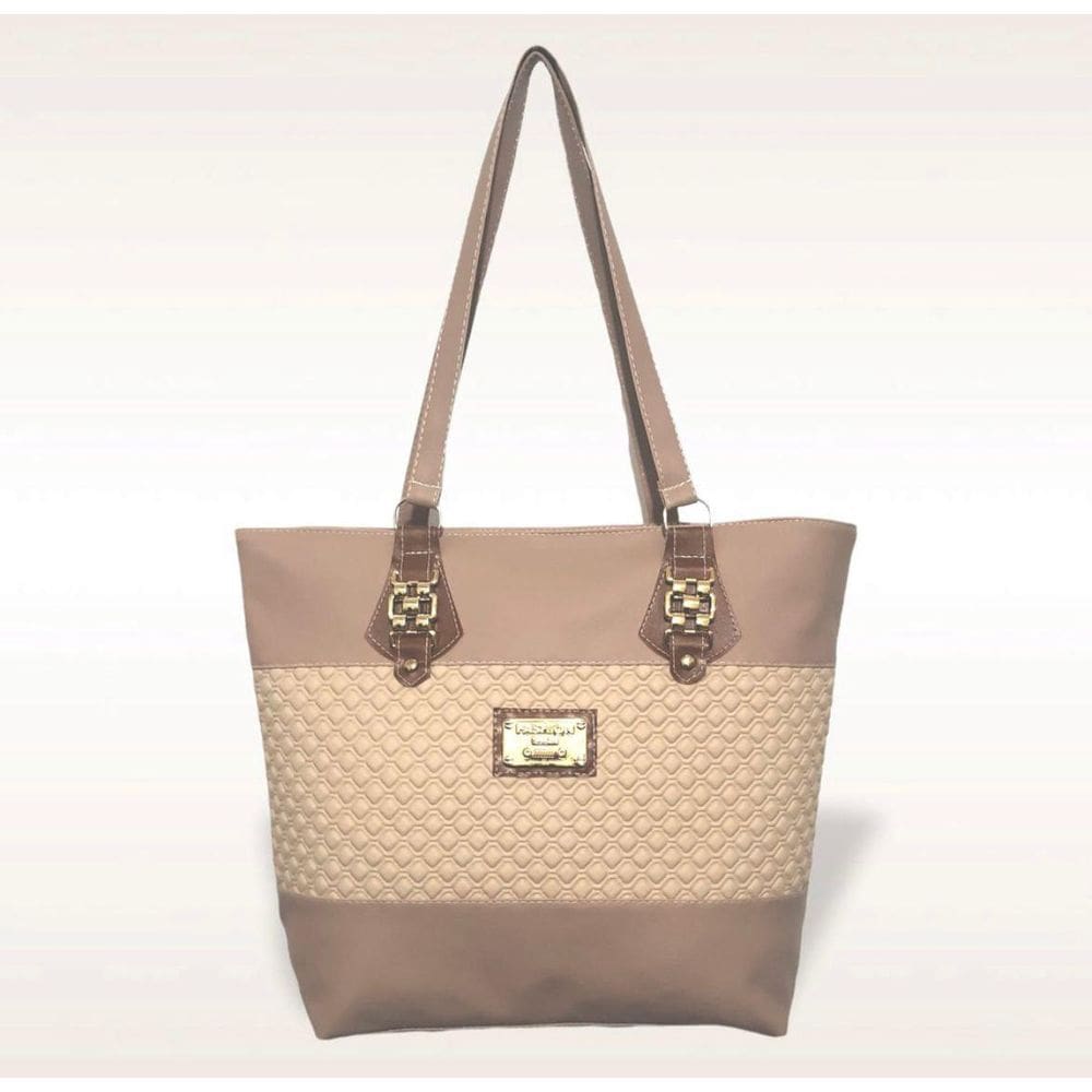 Bolsa Sacola Feminina Grande - BSC BEGE - 39x31x10cm