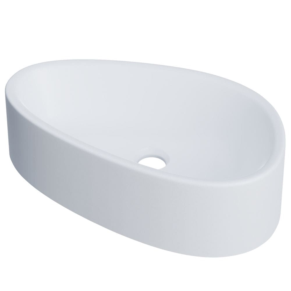 Cuba de Apoio Gota Para Banheiro Lavabo C01 BG43W Branca Matte Fosca  - Lyam