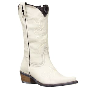 Bota Feminina Off White Bico Fino Cow Way 36683