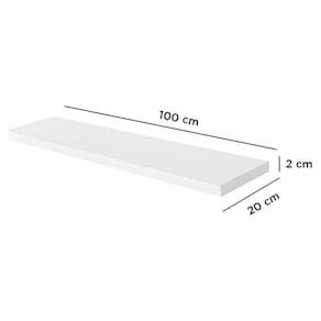 Kit 3 Prateleira 100x20 Suporte Invisível Decoração Branco