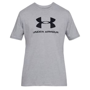 Camiseta Under Armour Sportstyle Logo Cinza Claro