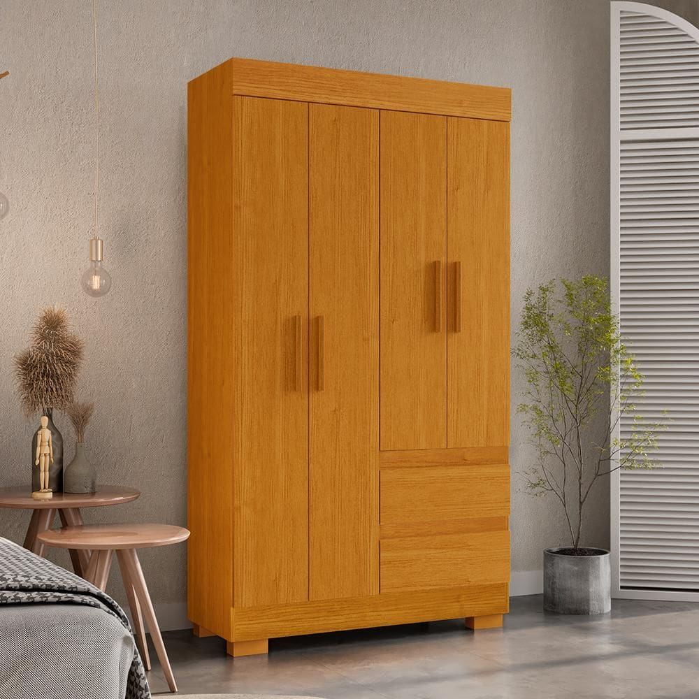 Guarda-Roupa De Solteiro Argentina 4 Portas Linhamobília