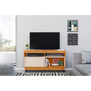 Home Theater Artur para TV de até 50 polegadas - Cinamomo / Off White - Madetec