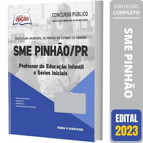 Apostila Sme Pinhão Pr 2023 - Professor De Educação Infantil