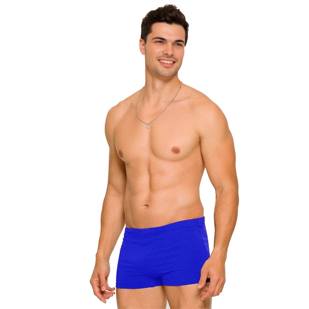 Sunga Masculina Boxer Lisa Adulto Praia Uv50 Piscina Natação