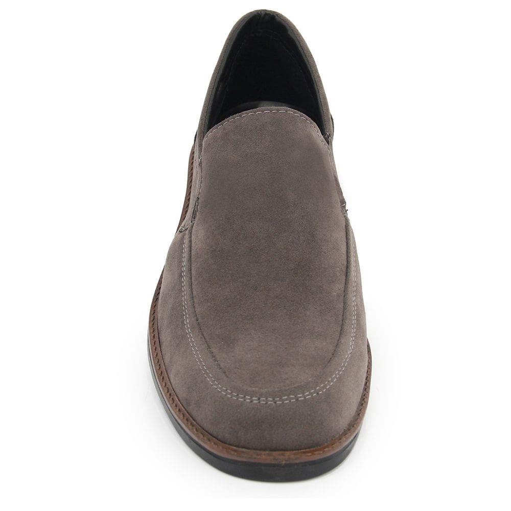 Sapato Social Casual Nobuck Chocolate Elástico Br2 Footwear