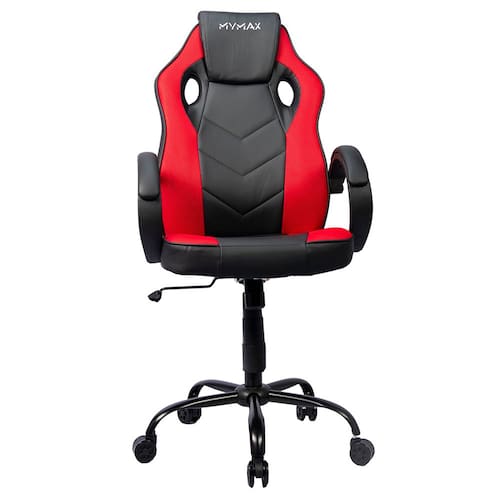 Cadeira Gamer MX0 Giratoria Preto e Vermelho Mymax - Vermelho