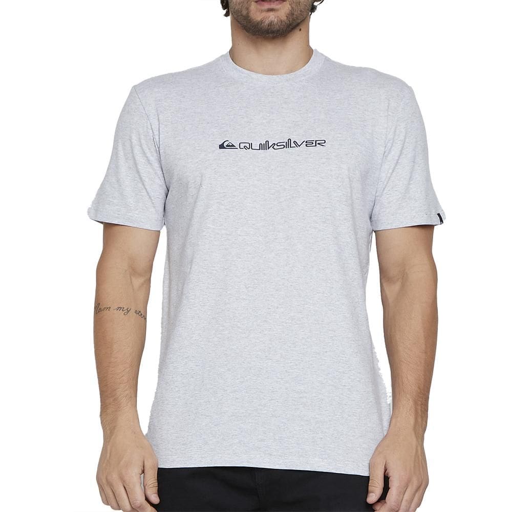 Camiseta Quiksilver New Omni SM25 Masculina Cinza Claro
