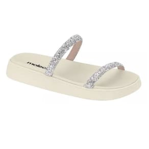 Tamanco Feminino Moleca Papete Glitter