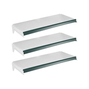 3 Bandejas 30X73 Ponta Gôndolas New Plus E P. Etiqueta Verde