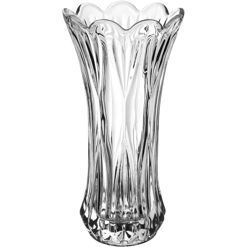 Vaso Decorativo Enfeite Casa Floreiro Home&co Vidro 29x14x14cm Transparente
