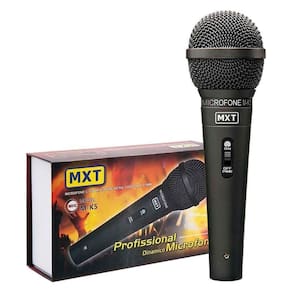 Microfone Mxt M-k5 Preto Metal Com Fio 3 Metros 541022