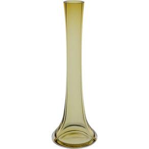 Vaso Decorativo Enfeite Casa Tubo Home&co Vidro 25x8x8cm Verde