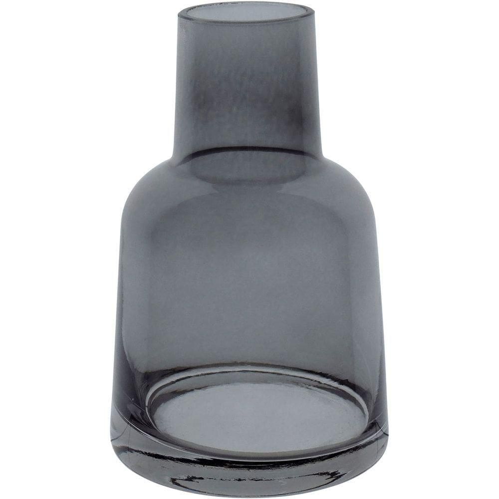 Vaso Decorativo Enfeite Casa Home&co Vidro 14x9x9cm Cinza