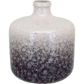 Vaso Decorativo Enfeite Casa Cerâmica 20x17x17cm Azul