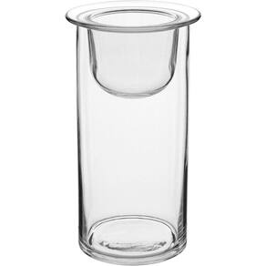 Castiçal Parede Dupla Home&co Eco Crystal 19x12x12cm Transparente Porta Vela