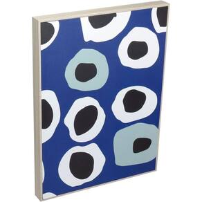 Quadro Decorativo Enfeite Parede Casa Home&co Mdf 40x30x3cm Azul